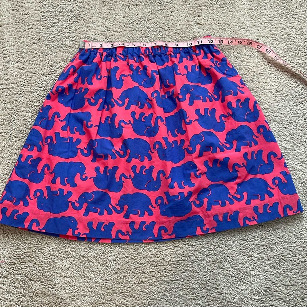 Elastic Waist Skirt Handmade with Lilly Pulitzer Tusk In Sun fabric